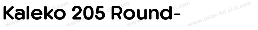 Kaleko 205 Round字体转换